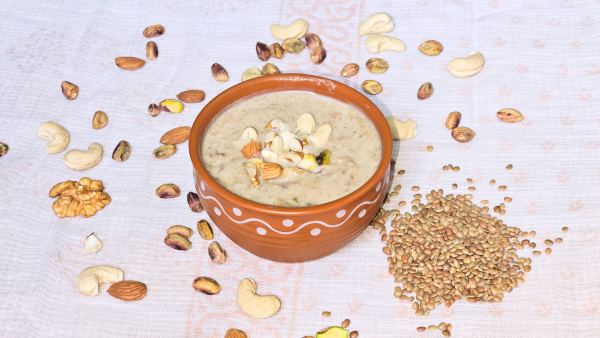 Baby enjoying RagiNuts meal
